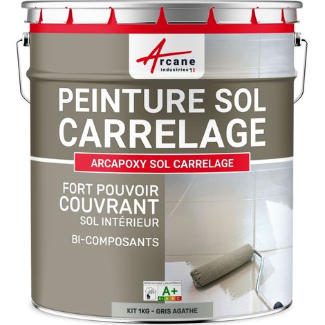 Badewannenlack - Badewannenfarbe - Badewannenbeschichtung - Lack fürs Bad und für Emaillebadewanne - Epoxyfarbe | Epoxidfarbe - Achat-Grau RAL 7038 - 1kg kit bis zu 5m² für 2 Schichten