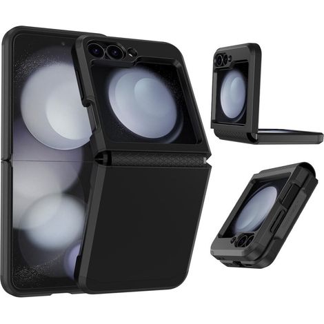 Armor Shockproof Hülle für Samsung Galaxy Z Flip7 FE / Z Flip6, Armor Shockproof, Schwarz (1/5)