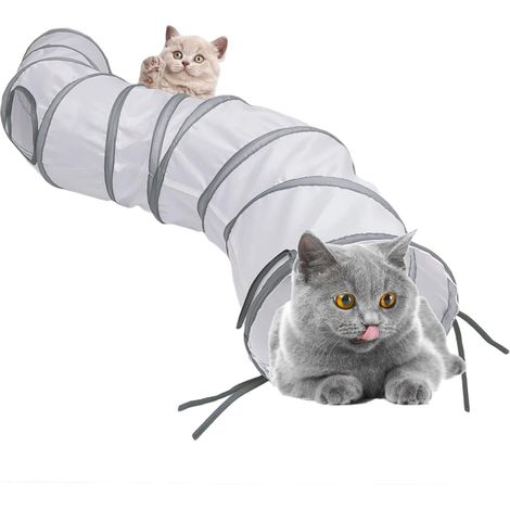 Giocattoli per gatti: tunnel e cubo per gatti, pieghevole, per interni ed esterni, tubo per gatti pieghevole in 3 o 1 direzione, per gatti, cuccioli, gattini e conigli.