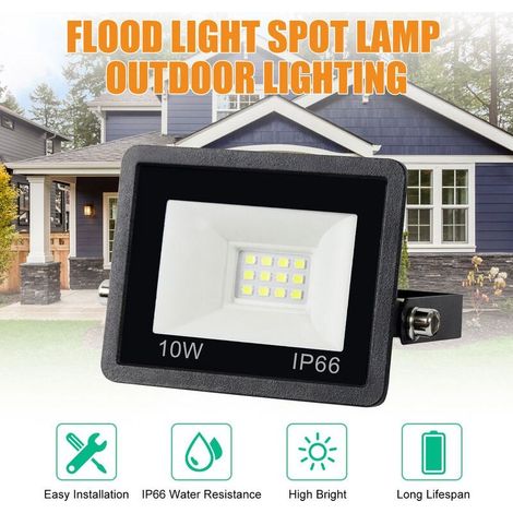 50W 72LEDs Projecteur S-pot Lampe Éclairage extérieur IP66 Résistance à l'eau pour Cour Jardin Allée Patio Pont Clôture A C180-240V (1/5)