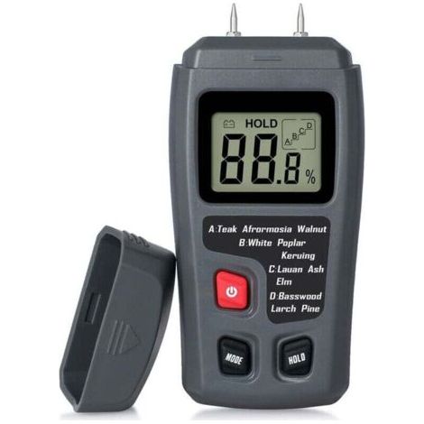 Testeur d'humidité du bois portable - LCD - Pour détecteur d'humidité du bois - Pour la mesure de l'humidité du papier de bois de chauffage (1/5)
