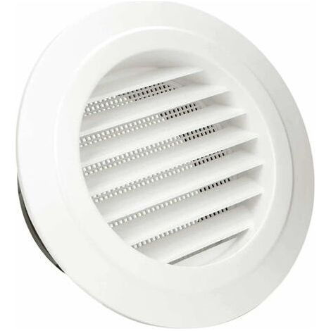 Bouche de Ventilation,4" Grille de Ventilation Ronde ABS avec Anti Insectes Grille de Protection pour Conduits,Bouche de Ventilation avec Grille de Protection (ø100mm) 1000 pcs (1/5)