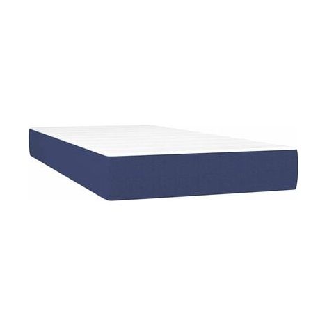 Sommier Snowco, matelas bleu, 120 × 190 cm, tissu, tissu doux et respirant, idéal chambre à coucher, style moderne, montage simple (1/5)