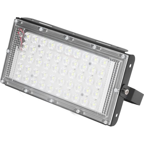 Projecteur LED, 50W 12V Imperméable Blanc Brillant Cours Jardins Projecteur, IP66 Lampe D'éclairage Décoratif De Pelouse Extérieure (1/5)