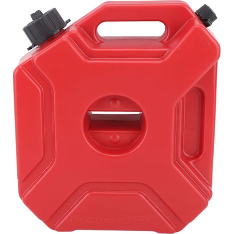 Großer, tragbarer roter Benzintank, 5 l (1,3 Gallonen), für Autos, Motorräder, UTVs, ATVs und Geländefahrzeuge, ohne Halterung (1/5)