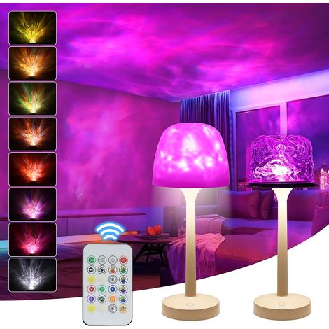 Projecteur Ciel Etoile, Aurore Boréale avec 16 Couleurs Projecteur, Télécommande Projecteur Galaxie et interrupteur tactile, USB Veilleuse d'ondulation pour Cadeau Enfant Decoration Chambre (1/5)