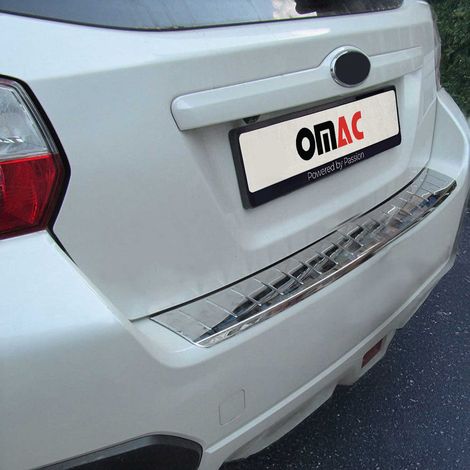 OMAC Ladekantenschutz Stoßstangenschutz für Subaru XV I 2012-2017 – Edelstahl Chrom (1/5)