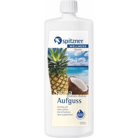 Spitzner Saunaaufguss Ananas-Kokos 1 Liter Wellness Sauna Aufguss 1000 ml (1/5)