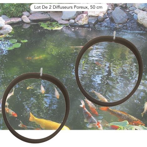 Lot De 2 Diffuseurs D'Air Bassins Poreux PREMIER PRIX 50 cm. à Lester Pour Bassins De Jardin (1/4)