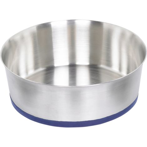 Nobby Hundenapf Edelstahl Heavy rutschfest Ø 17 cm - 950 ml silber Hundenäpfe