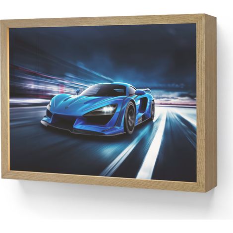WALL LIGHT Car - Blue - Boys - Child 40x30 cm (1/5)
