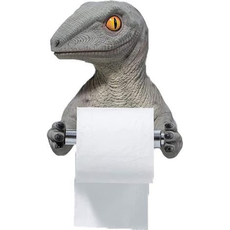 Porte-Rouleau De Papier Dinosaure - sans Perçage, Porte-Rouleau De Toilette Rangement De Salle De Bain Support De Rouleau De Papier Toilette Porte-Serviettes en Papier pour La Maison, Hôtel (1/5)