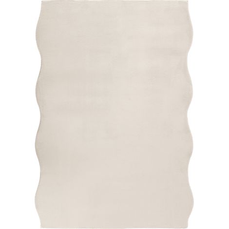 Alfombra para salón oficina de pelo sintético 160 x 230 cm pelo largo moderno beige claro Dawa (1/5)