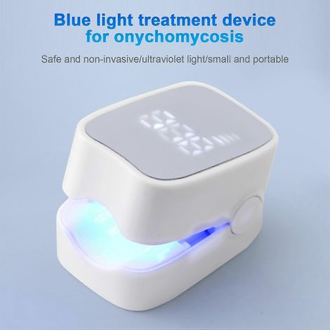 Lampe UV portable pour ongles gris, traitement des mycoses des ongles, traitement à la lumière bleue pour les ongles gris