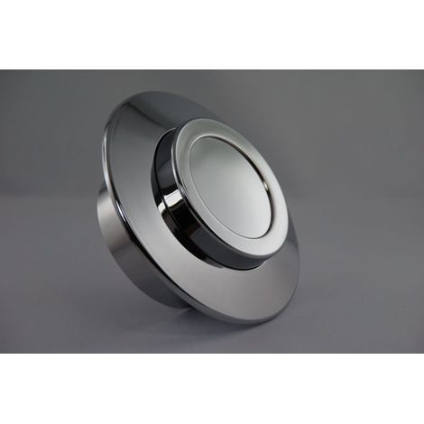 Couvercle de compteur d'eau chromé avec couvercle aveugle compatible avec KOAX, Metrona 307/2, Techem Vario-S, ABB, Pollumuk