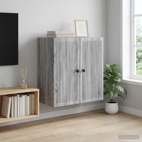 vidaXL Wall-Mounted Cabinet Grey Sonoma 59 x 31 x 60 cm (1/5)