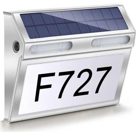Lampe de charge solaire LED, 3 niveaux d'éclairage, Détecteur de mouvement, IP65, 1.5W, 1800mAh, Argent (1/5)