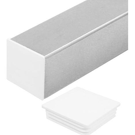 Fence Post Caps 100x100mm Plastic Waterproof Square Post Cap for Garden Tube Square Tube End Cap for Railing and Fence (1/3)
