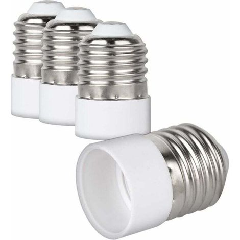 4x adaptateur de douille - Convertisseur de douilles E27 vers E14 - Adaptateur de support de lampe culot E14 pour ampoule LED halogène (1/4)