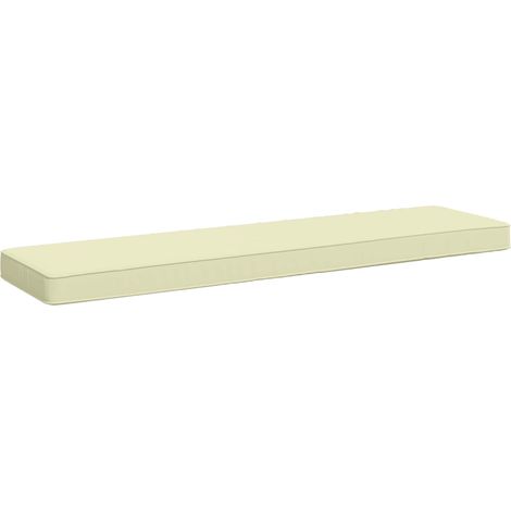 Cuscino per Panchina a 1 Pezzo VUGHT 100% Poliestere Crema vidaXL