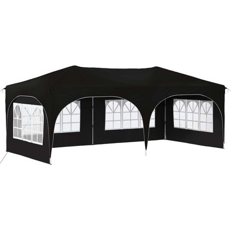 Carpa Plegable para Fiestas 575 x 288 x 245 cm Negro vidaXL