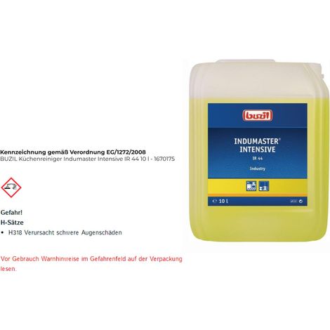 Nettoyant pour cuisine Indumaster® Intensive IR 44 10l Concentré en bidon (1/4)