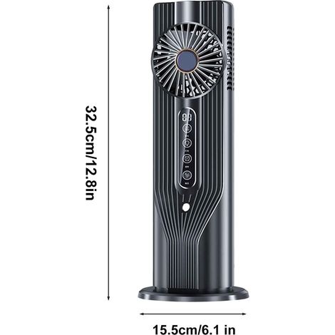 Mini climatiseur portable,Éolienne à flux transversal,7200 tours par minute,Refroidisseme rapide,5 vitesses ventilation réglables (1/4)