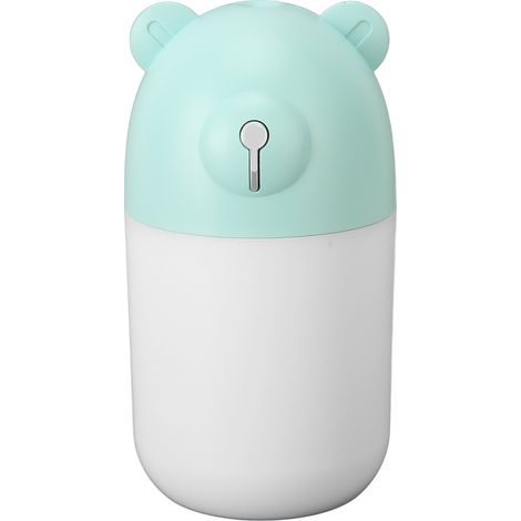 Humidificateur 280ml Grande Capacité Bleu Clair Silencieux Arrêt Auto 7 Couleurs Lumière Nocturne Douce USB Voiture Salon Bureau (1/5)