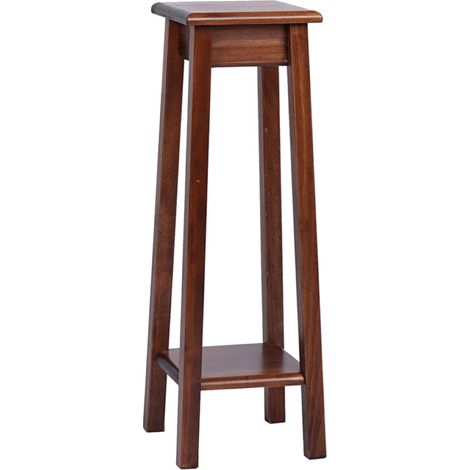 Colonna portavaso in legno arredo ingresso SMALL H77 Noce (1/3)
