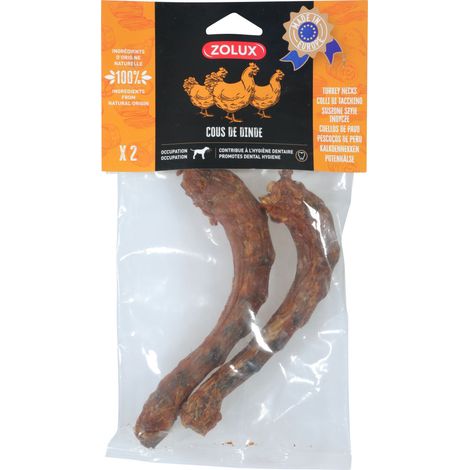 Cou de dinde 2 pieces  friandise pour chien - zolux (1/2)