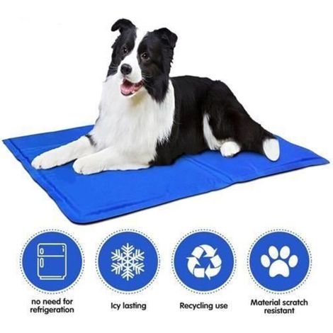 Tapis Rafraîchissant pour Chien et Chat, Garder les animaux domestiques Chiens Chats Cool et Confort-9050cm (1/3)