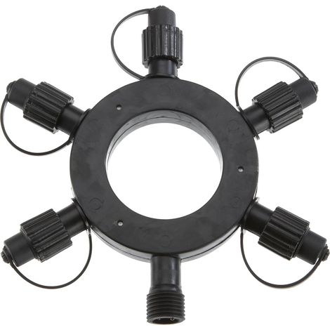 Star Trading Ring connecteur pour systèmes d'éclairage Expo, LED et Connecta de Star Trading, connecteur pour systèmes d'éclairage extérieur, noir, IP44