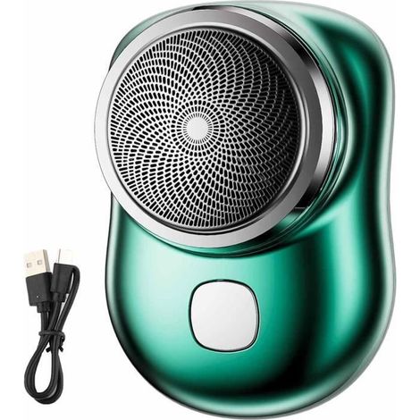 Rasoir électrique portable - keeper - Étanche - Rechargeable USB - Feuille inox 0,1 mm - Couteaux 3D double anneaux (1/4)
