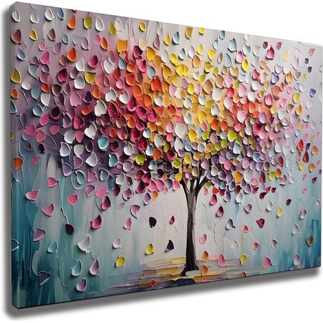 Decorazione artistica da parete con stampa su tela Painting Multicolore (1/3)