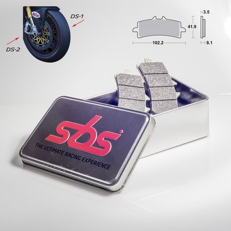 Pastillas de freno SBS KH447 RACING DUAL SINTER COLOR DORADO DISCO DERECHO KAWASAKI / SUZUKI / DUCATI / MV AUGUSTA DELANTERO (USAR CON 841DS-1) (VER DESCRIPCIÓN ADICIONAL), (PEDIDO - bok@olekmotocykle