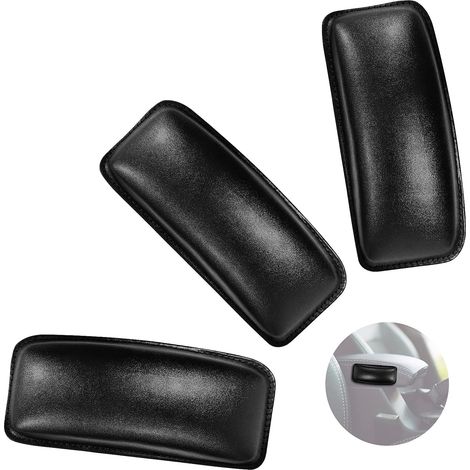 Car Door Armrest, 3 Pcs Car Armrest Cushions Are Used To Protect Elbows And Knees, Universal Car Armrest Cushion For Doors And Side Console(Black)