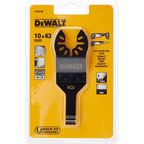 Lama per multifunzione DeWalt tagli affondamento 10x43mm 1 pz DT20706-QZ (1/4)