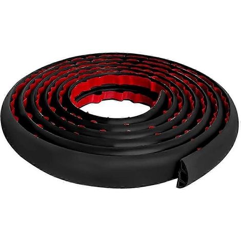 Goulotte de protection de câble de sol autocollante de 3 m, noire (1/5)