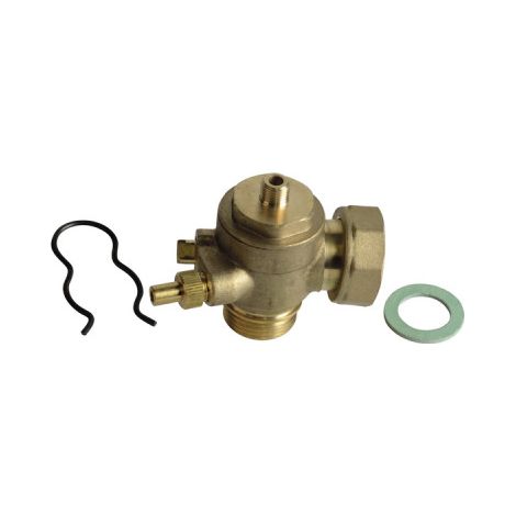 Vanne chauffage central 3/4" avec filetage plomberie – Robinet départ chauffage – Compatible avec systèmes DE DIETRICH