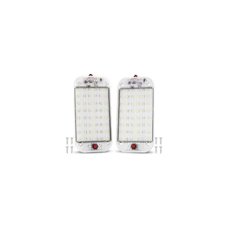 Geeignet für 10W 48-LED-Autoinnenbeleuchtung, universelle, hochhelle Autoinnenbeleuchtung, mit Schalter, geeignet für 12V-85V Fahrzeuge, Lieferwagen, LKWs, Wohnmobile, Boote, Reisemobile und Kuppeldec