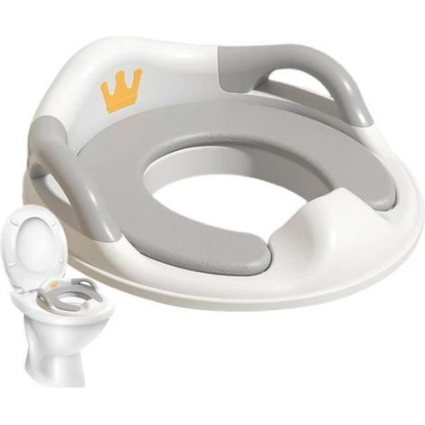 Rehausseur Toilette Bébé Reducteur Toilette de 1 à 8 ans Garçons et Filles, Coussin Anti-Éclaboussures Reducteur de WC (1/5)