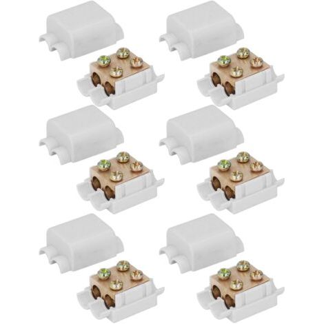6Pcs T Type Connecteur Séparateur de Fil Haute Puissance 3 Voies Prise Ligne Boîte de Jonction 1000V 100A ZK‑1216 (1/5)