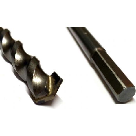 PUNTA X MURO ATTACCO ESAGONALE LUNGHEZZA 40 cm X 14 mm TRAPANO MARTELLO TASSELLATORE DEMOLITORE (1/3)