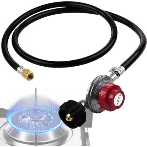 Tuyau régulateur de propane haute pression, adaptateur 1,3 mètre, pression - Barbecue pratique