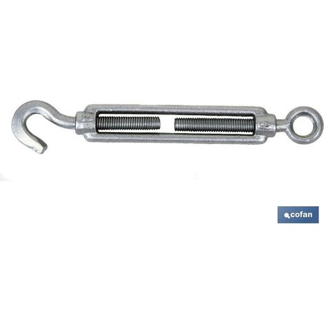 Pack de 50 unités tendeur crochet-anneau zincé DIN 1480 M-5
