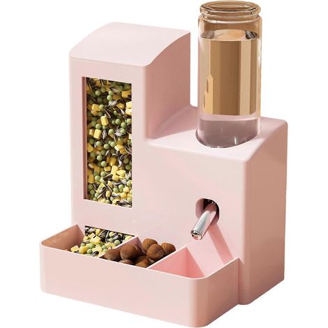 Bouteille d'eau pour lapins et hamsters d'une capacité de 180 ml, facile à nettoyer, de couleur rose, convient aux chiens et aux chats pour un usage quotidien, portable.-AquaForge (1/5)