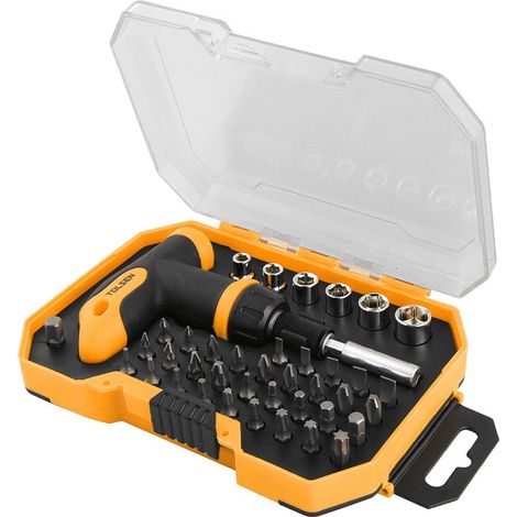 SET 41PZ CACCIAVITE IMPUGNATURA T CON INSERTI E BUSSOLE