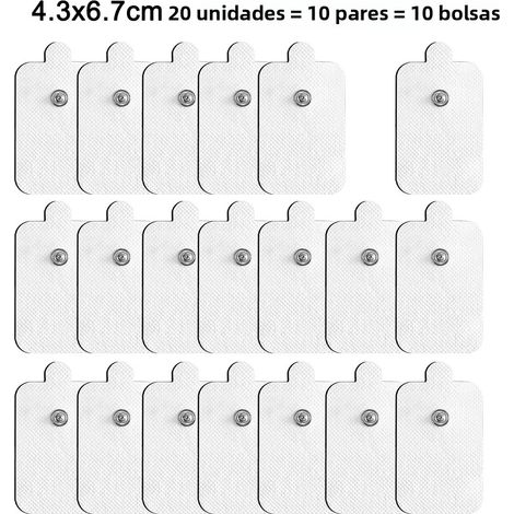 (20 pièces) Patchs de gel auto-adhésifs TENS pour électrodes de stimulation électrique EMS (1/5)