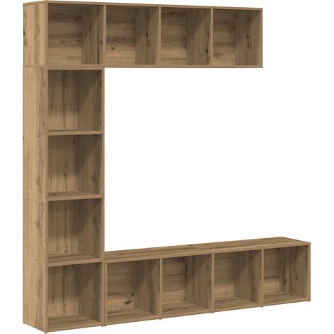 Maison Exclusive - Buchschränke 3 Stück Artisan Eiche Holzwerksto