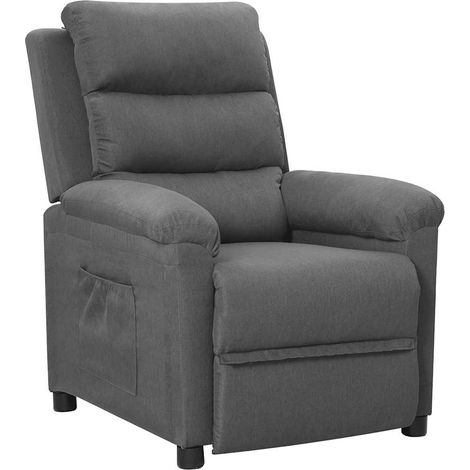 Fauteuil Relax inclinable - Fauteuil Salon Gris clair Tissu BV727532 - BonneVie (1/5)